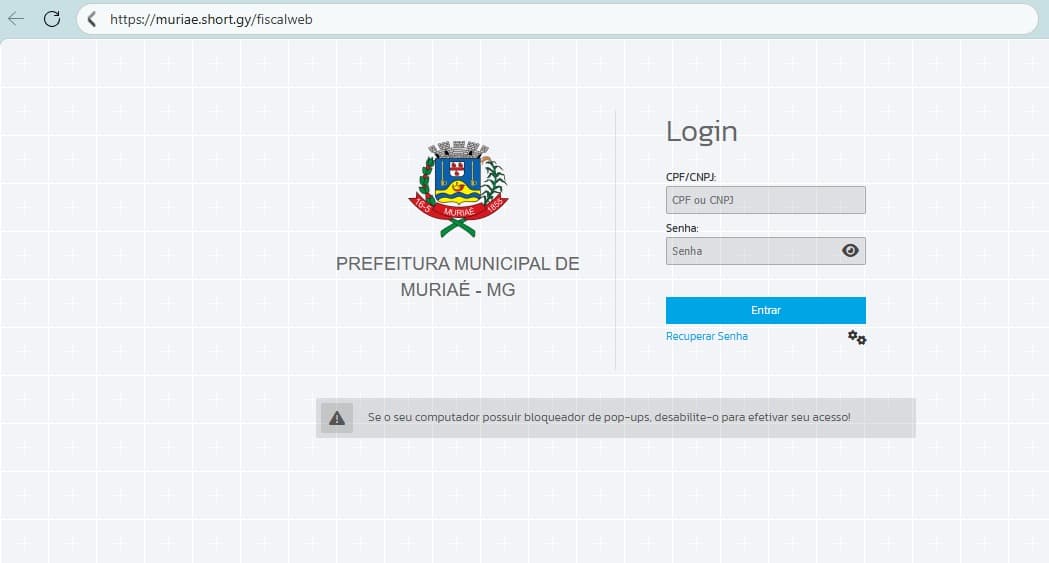 Guia do ISS de dezembro deve ser emitida pela nova plataforma Fiscal Web em Muriaé; vencimento é no próximo dia 15